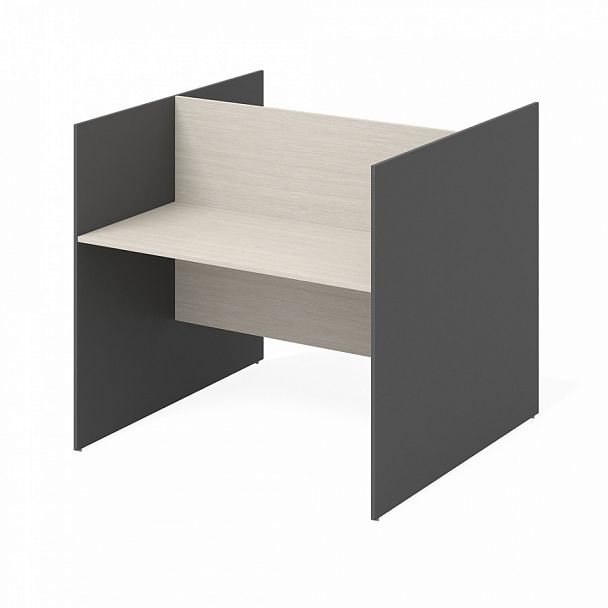 Стол офисный рабочий "Тандем" ПК-ТН-СТ2С120х160ВЭР/Д-В2-909 дуб альпийский - Вид 1