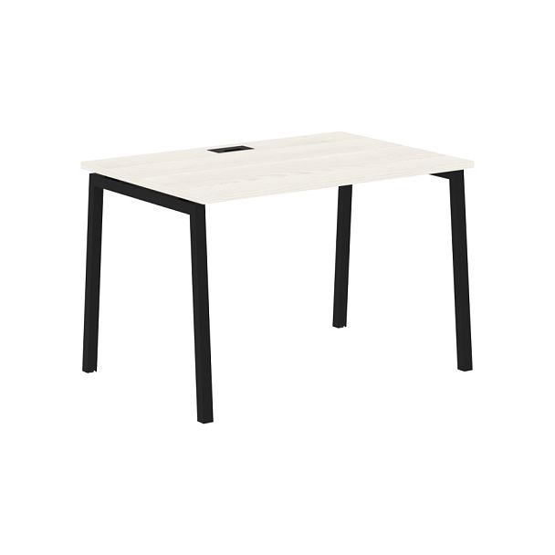 Стол прямой ELST 1180 Ясень Траун/Черный 1160х800х750 EDIS - Вид 1