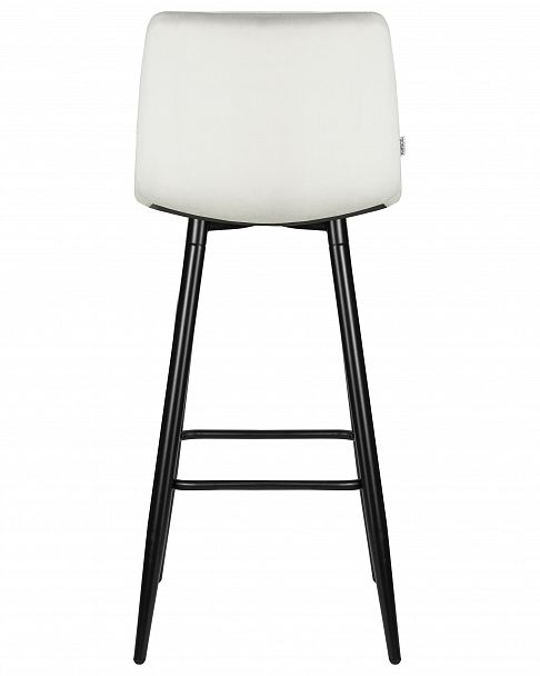 Стул барный DOBRIN NICOLE (черные матовые ножки, светло-серый велюр (108-52)) - Вид 5