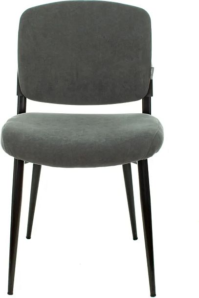 Стул для дома Бюрократ CH-K8_2 комплект 2шт серый Alfa 44 металл черный на ножках (CH-K8_1/GREY_2) - Вид 2