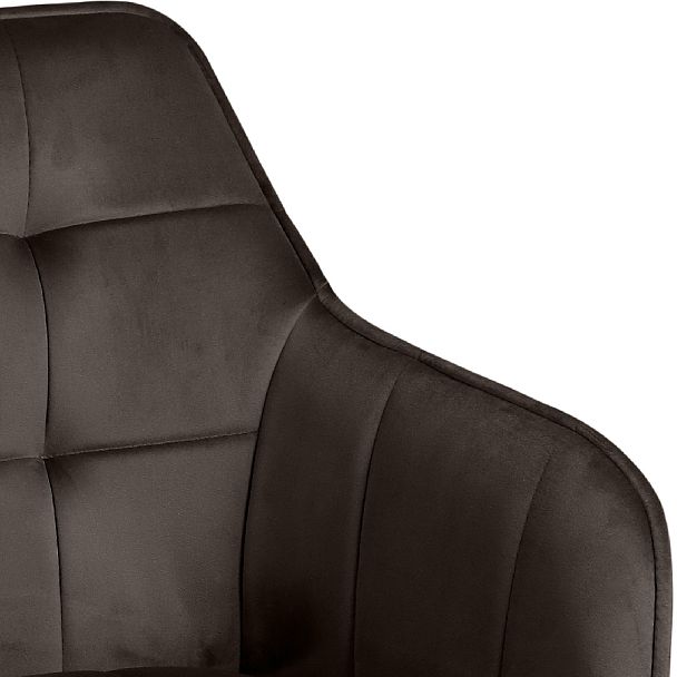 Комплект полубарных поворотных кресел Мони К, Confetti stone/черный, 3 шт. - Вид 9