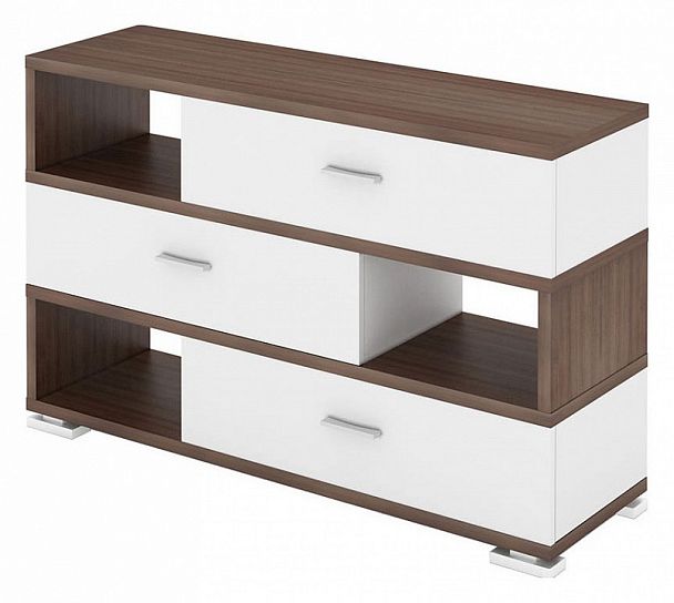 Тумба комбинированная СБ-40/3 Белый/Шамони - Вид 1