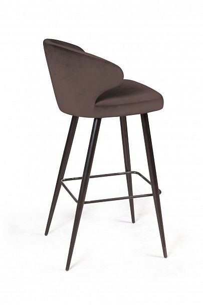 Стул барный Richard, бархат коричневый 12 - Вид 5
