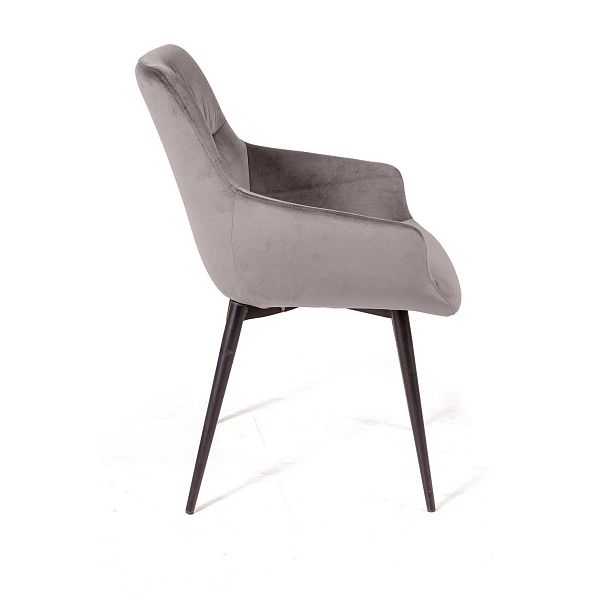 Стул Jordan, бархат светло-серый 26, опора конус - Вид 3