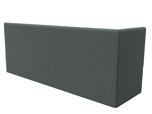 Диван кухонный Бриз с углом слева Рогожка серый - Вид 6