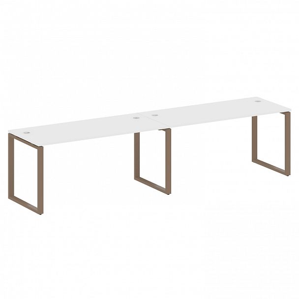 Рабочая станция "Metal System" БО.СМ-2.4 белый/мокко - Вид 1