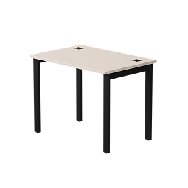 Стол прямой Everprof EVO на металлокаркасе 980х670х755 мм Кашемир/Черный - Фото предпросмотра