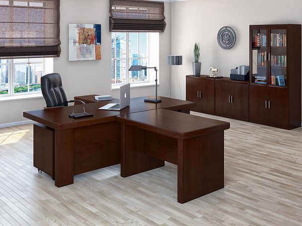 Тумба подкатная с 3 ящиками Davos 48x62x60 орех южный - Вид 2