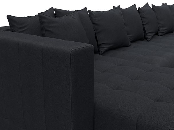 Диван П-образный Лига-052 НПБ МегаЛонг Замша серый - Вид 4