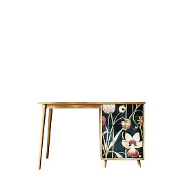 Стол рабочий Berber с одной тумбой арт BB31/Print_54 - Фото предпросмотра