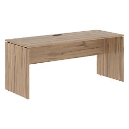Стол прямой EDST 1767 Дуб Денвер светлый/Черный 1760х670х750 EDIS - Фото предпросмотра