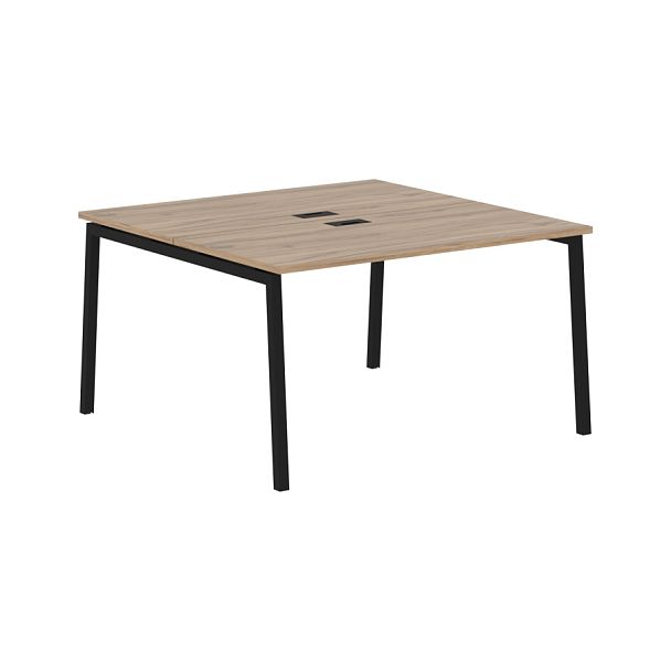 Стол 2-х местный ELWST 1313 Дуб Денвер светлый/Черный 1360х1346х750 EDIS - Вид 1