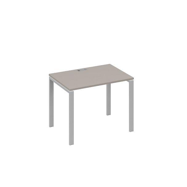 Стол письменный на металлокаркасе UNO A4 А4 Б1 012 БП мокко премиум / металлокаркас серый - Вид 1
