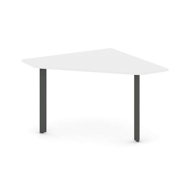 Style Project Next Угловой элемент переговорного стола SN-59.UPRG-031 Белый/Металл Антрацит 1180*1180*750 - Вид 1