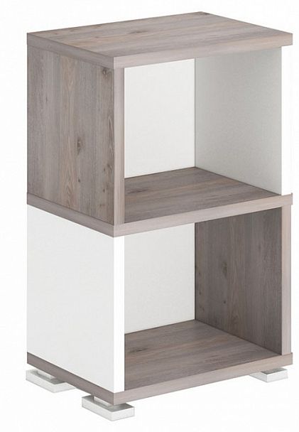 Стеллаж-колонка Домино СБ-15/2 Белый/Нельсон - Вид 1