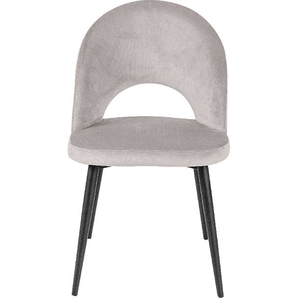 Комплект кухонных стульев Рэди светло-серый велюр/черный, 4 шт. - Вид 2