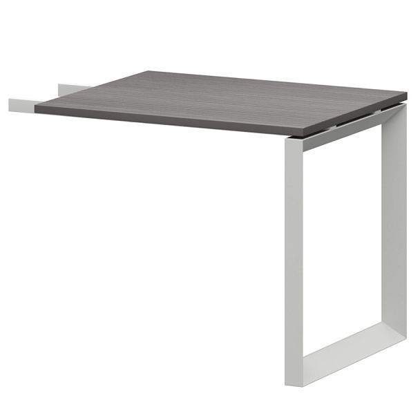 Бриф-приставка на металлокаркасе НТМПБ.О-709 Лиственница/Белый 900x730x750 Аргентум-МП - Вид 1