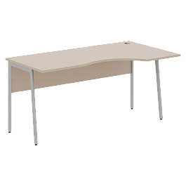 Стол прямой СА-1P(R) Мокачино/Алюминий 1400х900х755 IMAGO PLUS - Фото предпросмотра