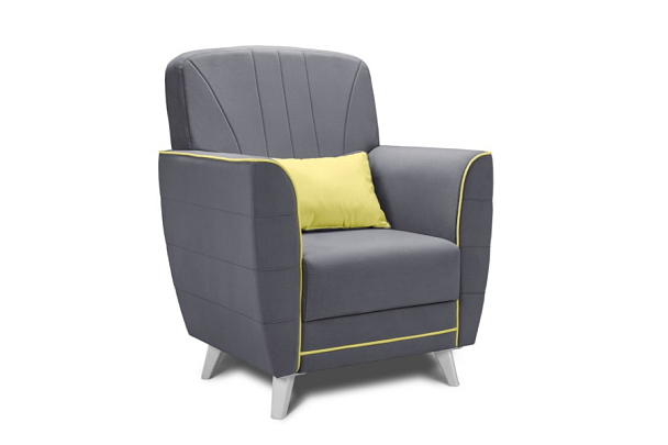 Кресло «Шарлиз» серый - Вид 1