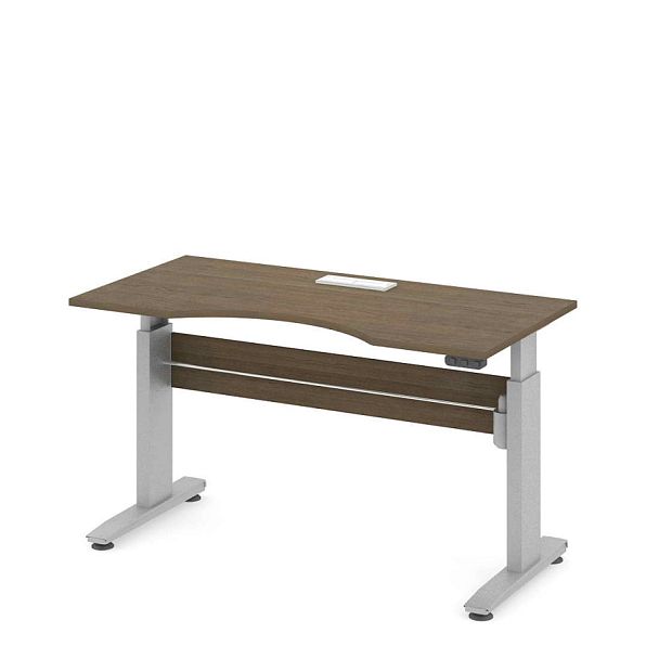 Стол офисный рабочий "Трансформер"  ПК-ТРС-СТЭ160Х80КК/ЭРД-В1-299 дуб шамони - Вид 1