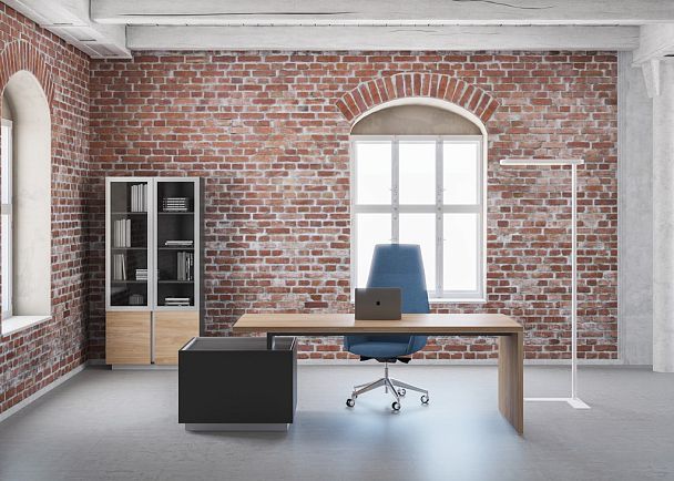 Стол приставной боковой Oliver 1200x600x750 / цвет: гикори натуральный - Вид 8