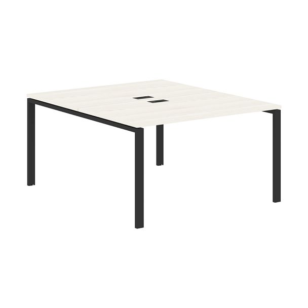 Стол 2-х местный EUWST 1316 Ясень Траун/Черный 1360х1606х750 EDIS - Вид 1