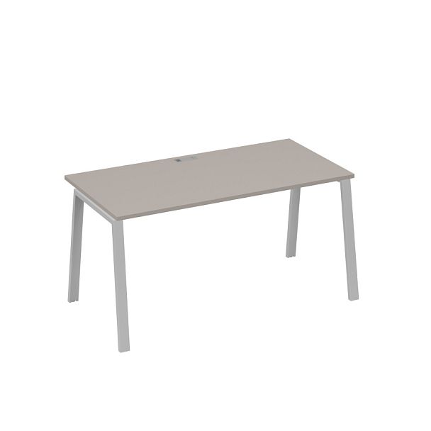 Стол письменный на металлокаркасе TRE A4 А4 Б3 025 БП мокко премиум / металлокаркас серый - Вид 1