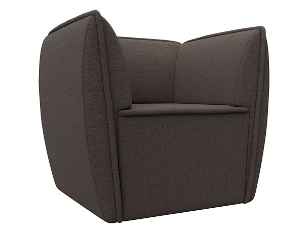 Кресло Бергамо Рогожка коричневый - Вид 1