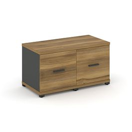 Concept Шкаф 2 узкие секции, 1 ниша CN.STU-123 A Сандал Янтарный/Антрацит/Металл Антрацит 836*420*450 - Фото предпросмотра