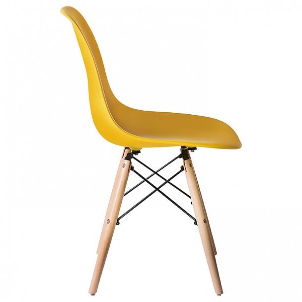 Стул обеденный LMZL-PP623 (ножки светлый бук, цвет сиденья жёлтый) - Вид 4