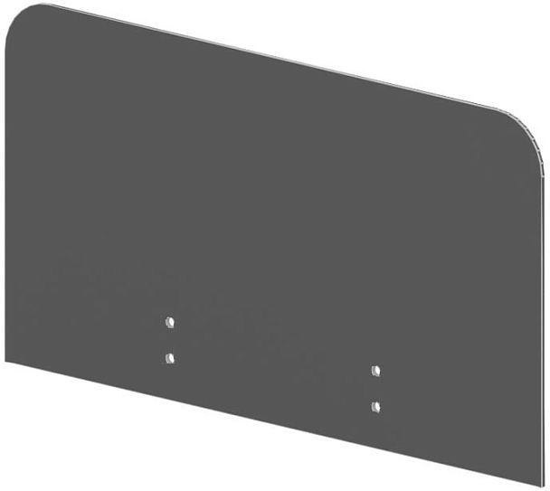 Экраны для столов "Настольные защитные экраны «Лайт»"  ПК-ЛТ-ЭКР60Х33-В2-19 серый - Вид 1