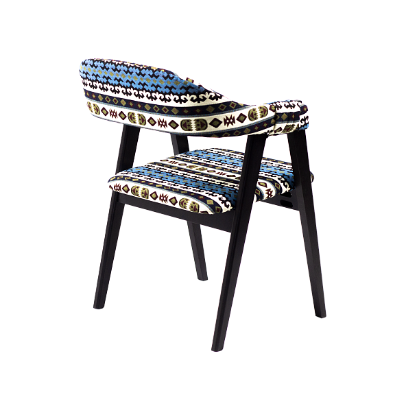 Полукресло Dolche Гобелен Kilim 205, ножки бук, морилка черная - Вид 5