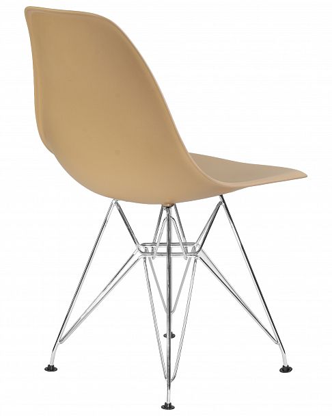 Стул обеденный DOBRIN DSR (ножки хром, цвет бежевый (GR-03)) - Вид 4