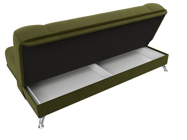 Диван Книжка Анна (полностью микровельвет зеленый) - Вид 8