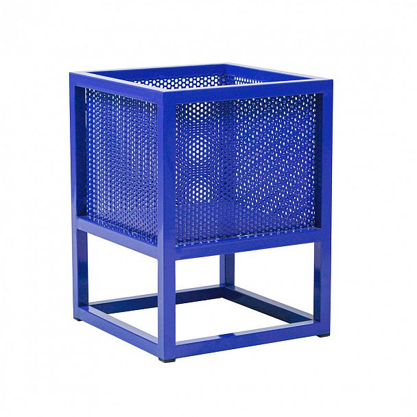 Кашпо лофт Cube, синий - Вид 2