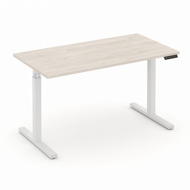 Стол электроподъемный "MOVE UP" MV.SE-3.7 Белый металл /  Денвер Светлый - Вид 1