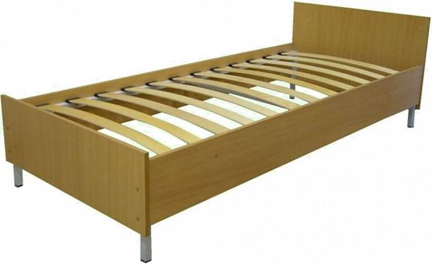 Кровать ЛДСП "К 61.О" 0.9х1.9 прямая спинка - Вид 1