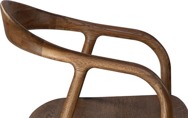 Кресло деревянное из массива дуба Соул Дуб темный - Вид 11