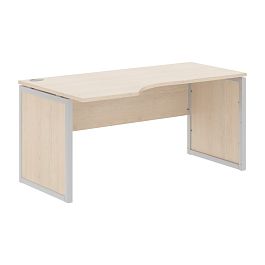 Стол эргономичный XQPCET 169(L) Бук Тиара/Алюминий 1600х900х750 XTEN-QP - Фото предпросмотра