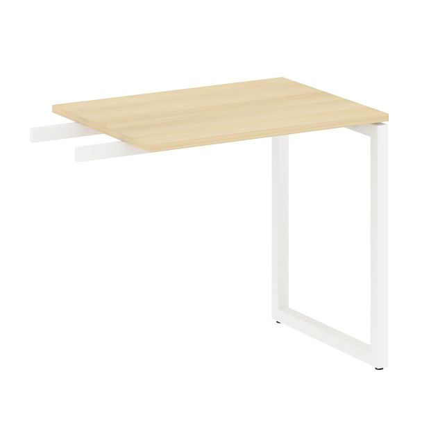 Metal System Quattro Приставной элемент на О-образном м/к 40БО.ПР-2 Акация/Белый металл 800*600*750 - Вид 1