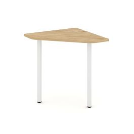 Стайл Проджект Угловой элемент стола SN-4.USP-021 Тиквуд Светлый/Металл Белый 800*800*750 - Фото предпросмотра