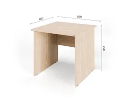 UNITY PС8-08 ДУБ СОНОМА Офисный стол прямоугольный Прямой 800х800х750 - Фото предпросмотра