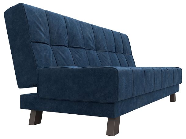 Диван прямой Винсент Велюр синий - Вид 3