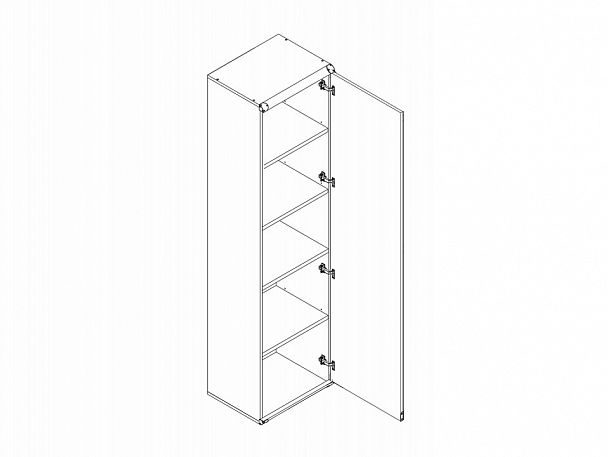 Шкаф для белья Индиана JREG1D - Вид 3