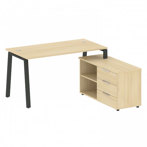 Рабочая станция "Metal System" БА.РС-СТС-2.3 акация/антрацит - Вид 1