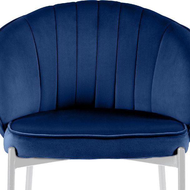 Полубарный стул Миэль синий/белый - Вид 7