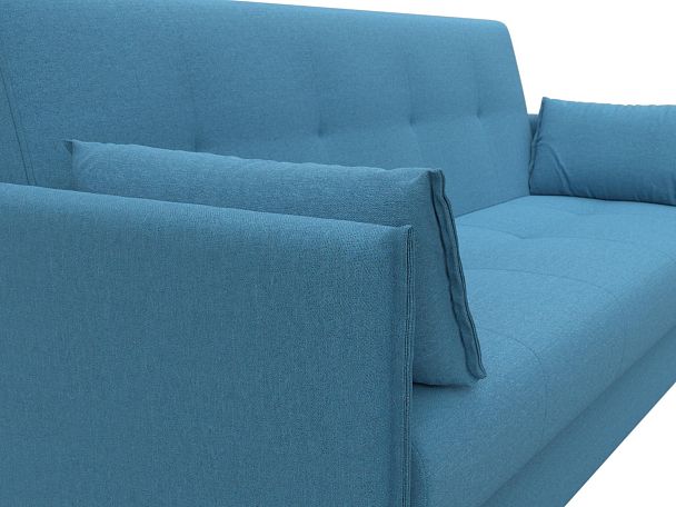 Диван-книжка Лига-018 Рогожка голубой - Вид 4