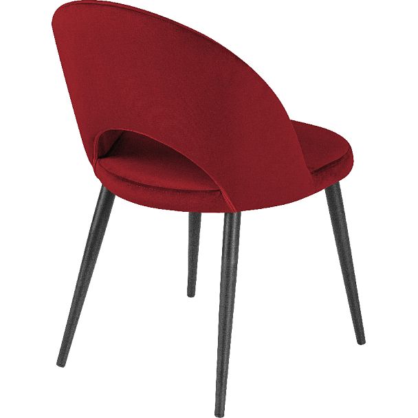 Комплект кухонных стульев Рэди бордовый велюр/черный, 4 шт. - Вид 4