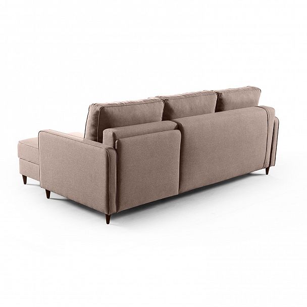 Oslo диван-кровать с шезлонгом рогожка серый - Вид 4