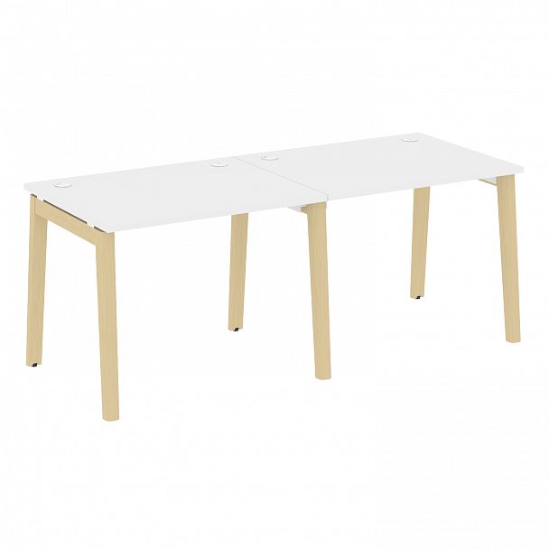 Рабочая станция "Onix wood" OW.RS-2.1.8 белый/дуб светлый - Вид 1